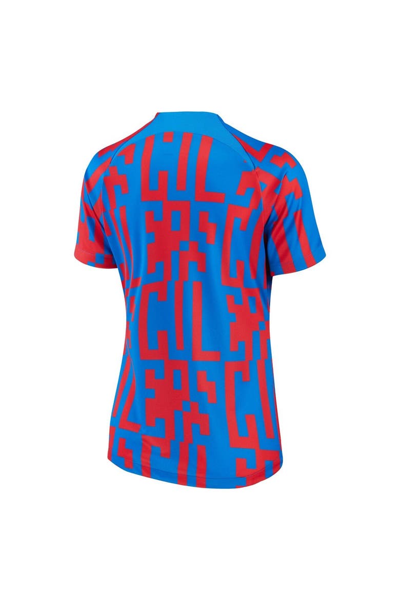 Women's Nike Blue Barcelona 2022/23 Pre-Match Home Performance Top, Alternate, color, Blue