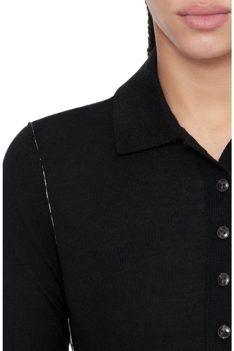 Martel Merino Wool Polo, Alternate, color, BLACK