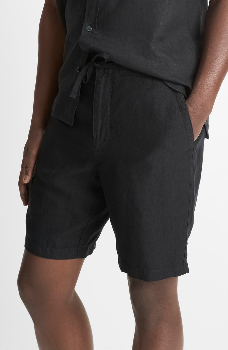 Vince Lightweight Hemp Shorts, Alternate, color, Washed Black