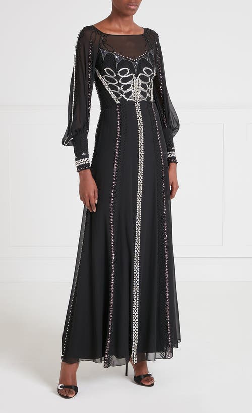 Temperley London Sofia Gown In Black