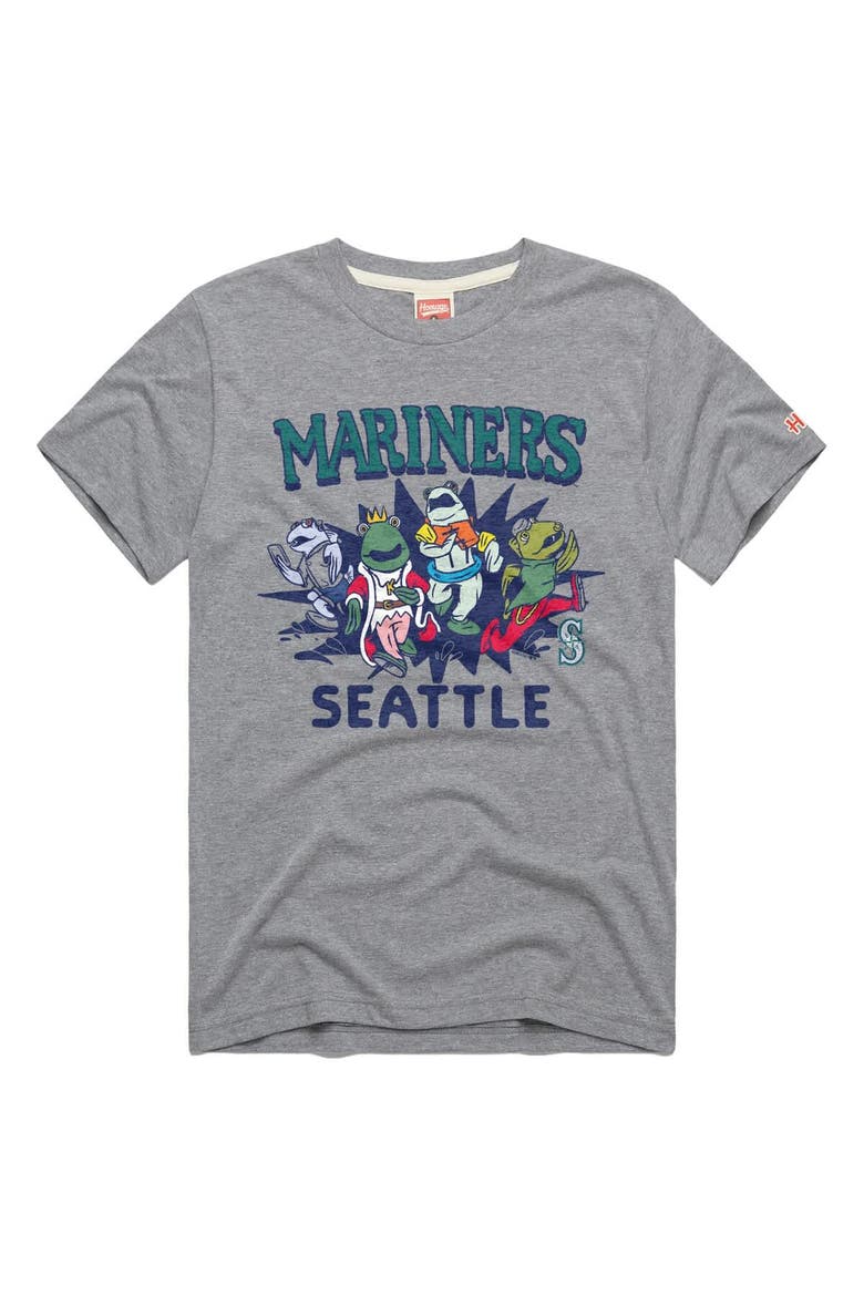 Men's Homage Gray Seattle Mariners Tri-Blend Hyperlocal T-Shirt, Main, color, Gray