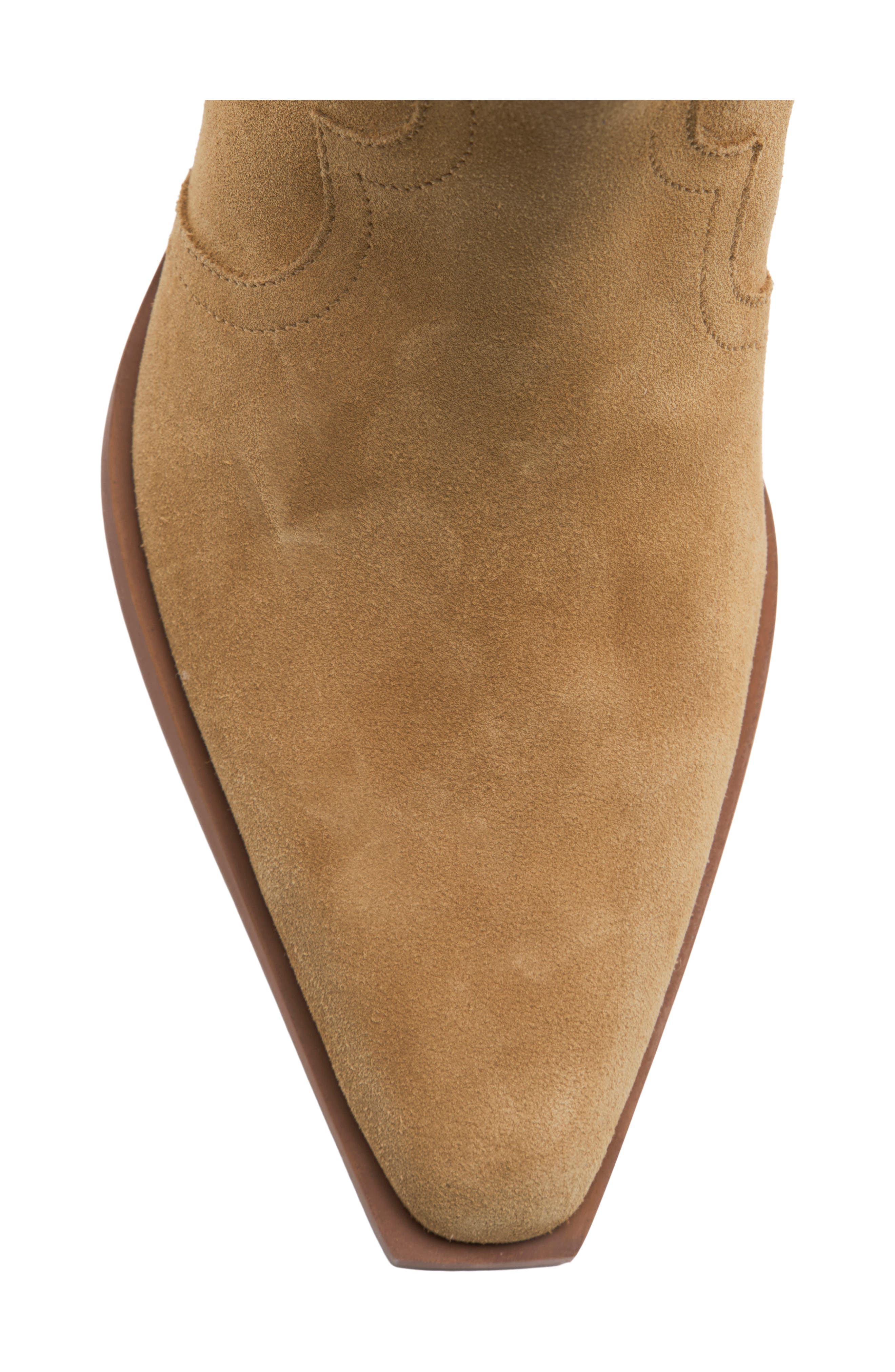 Cat Nap Western Boot, Alternate, color, CAMEL SUEDE