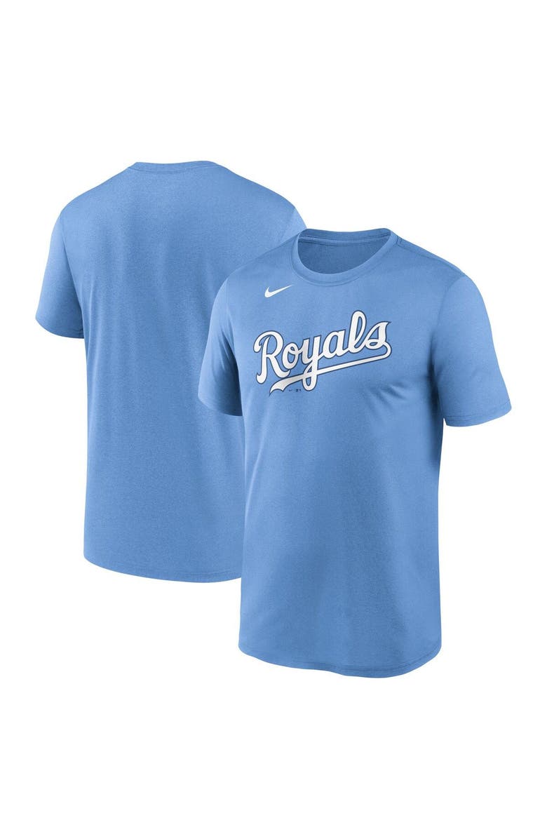 Nike Men's Nike Light Blue Kansas City Royals Wordmark Legend Performance Big & Tall T-Shirt, Main, color, 