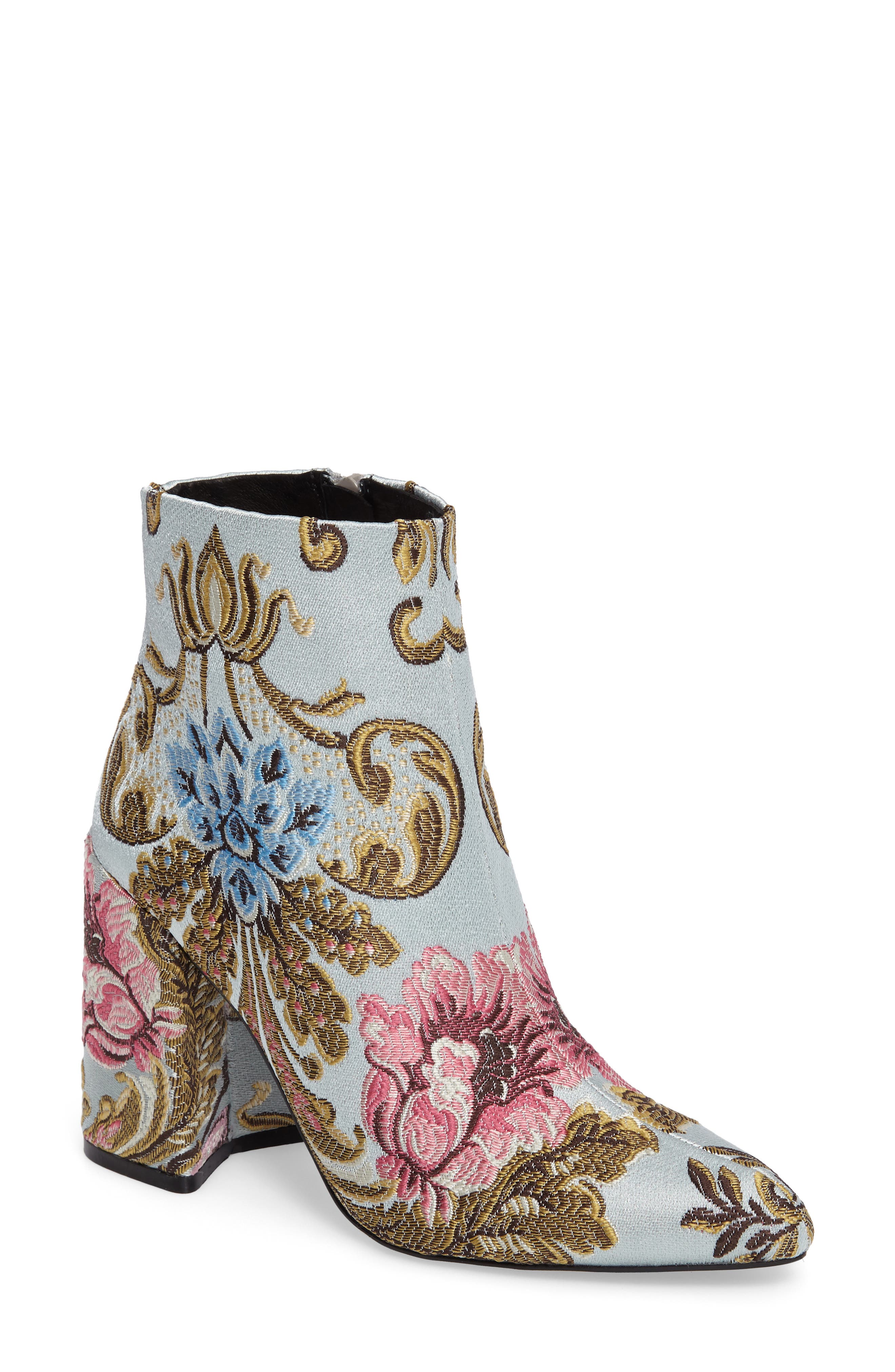 Emmy Brocade Bootie, Main, color, BLUE