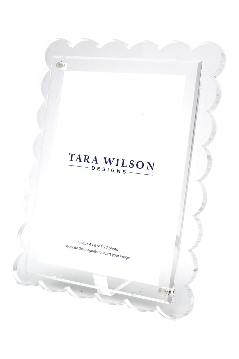 Scallop Picture Frame, Alternate, color, CLEAR