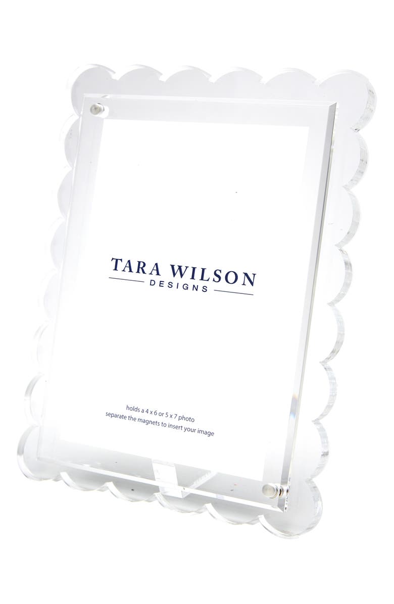 Tara Wilson Designs Scallop Picture Frame, Alternate, color, Clear