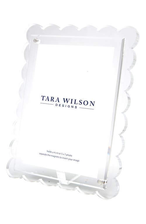 Tara Wilson Designs Scallop Picture Frame In Transparent