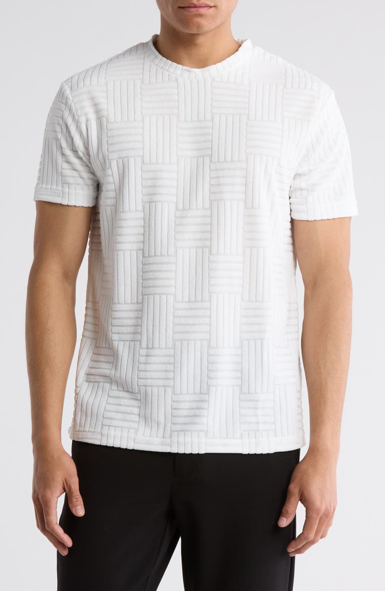 DENIM AND FLOWER Textured T-Shirt, Main, color,