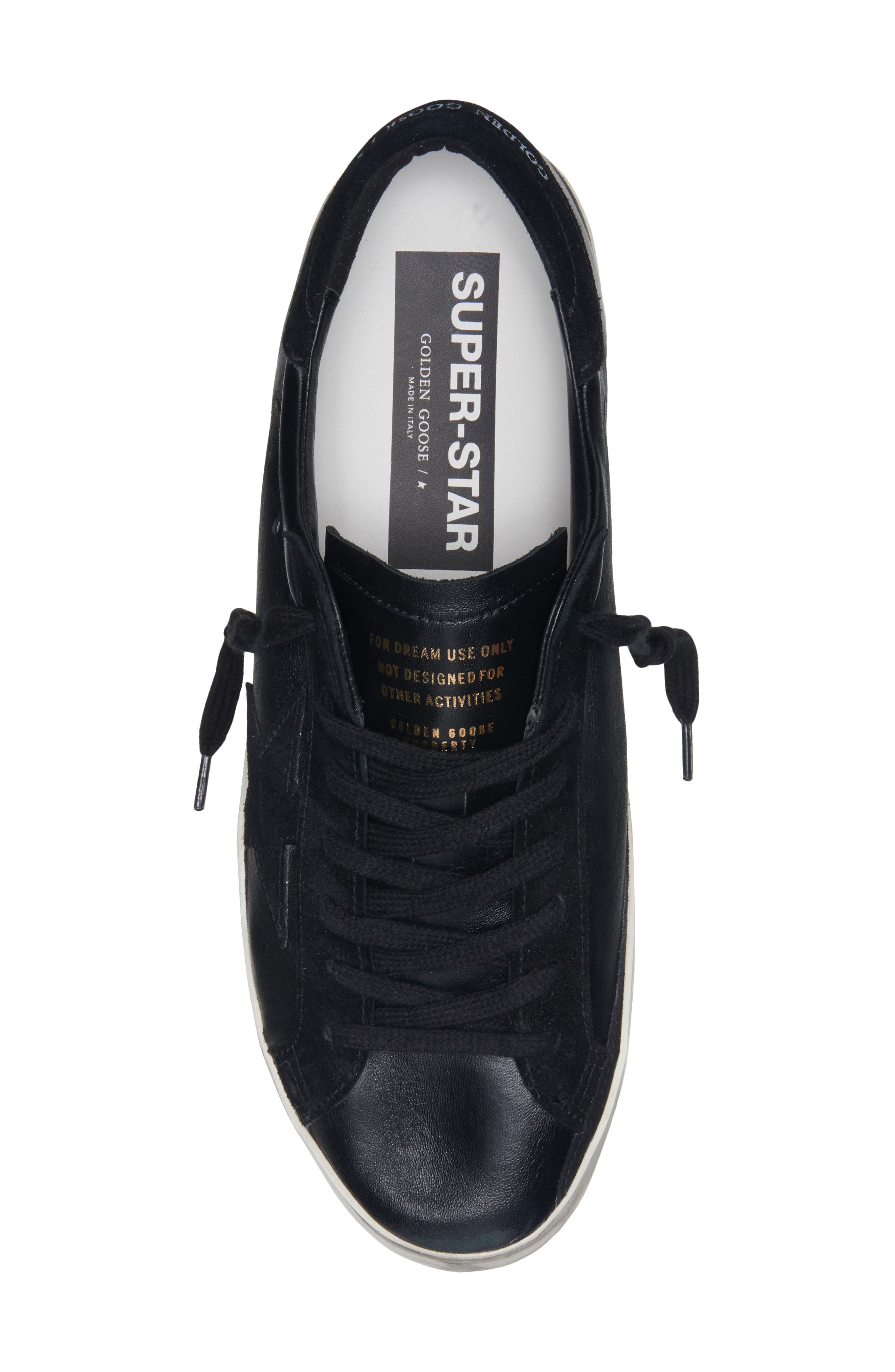 Golden Goose Super-Star Low Top Sneaker, Alternate, color, Black