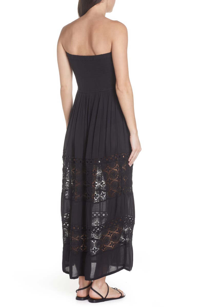 Chelsea28 Farrah Smocked Cover-Up Maxi Dress, Alternate, color, 