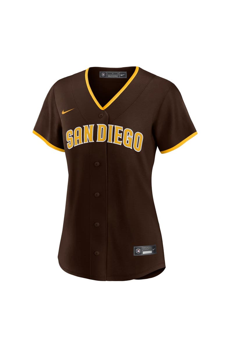 Nike Women's Nike Manny Machado Brown San Diego Padres Road Replica Player Jersey, Alternate, color, 
