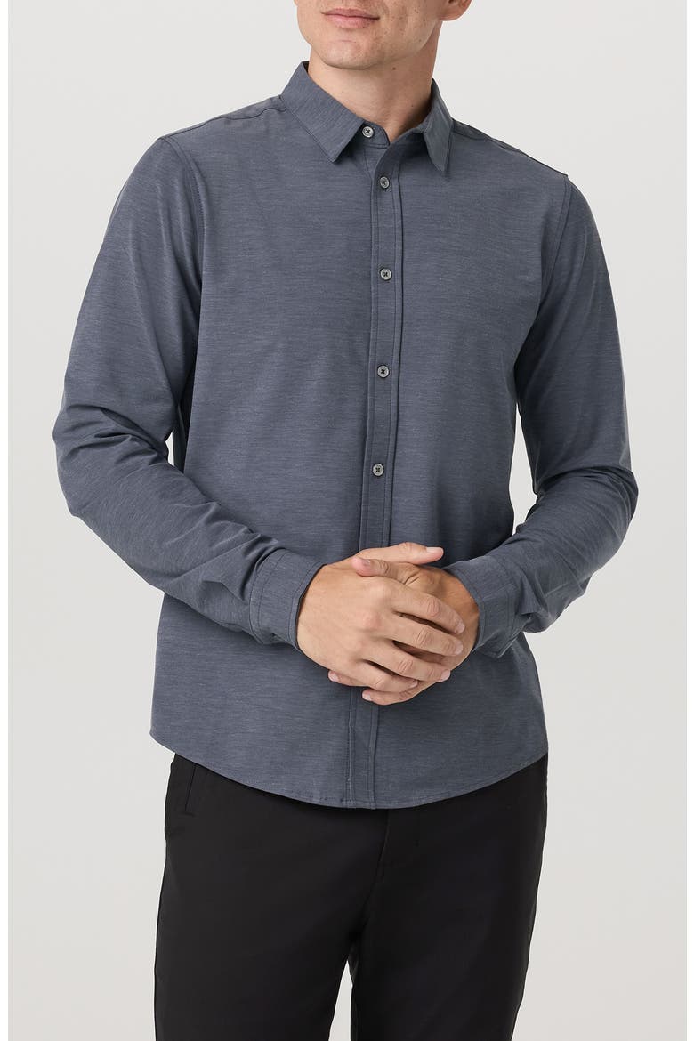 Long Sleeve Bridge Button-Up Shirt, Main, color, MOONLIGHT