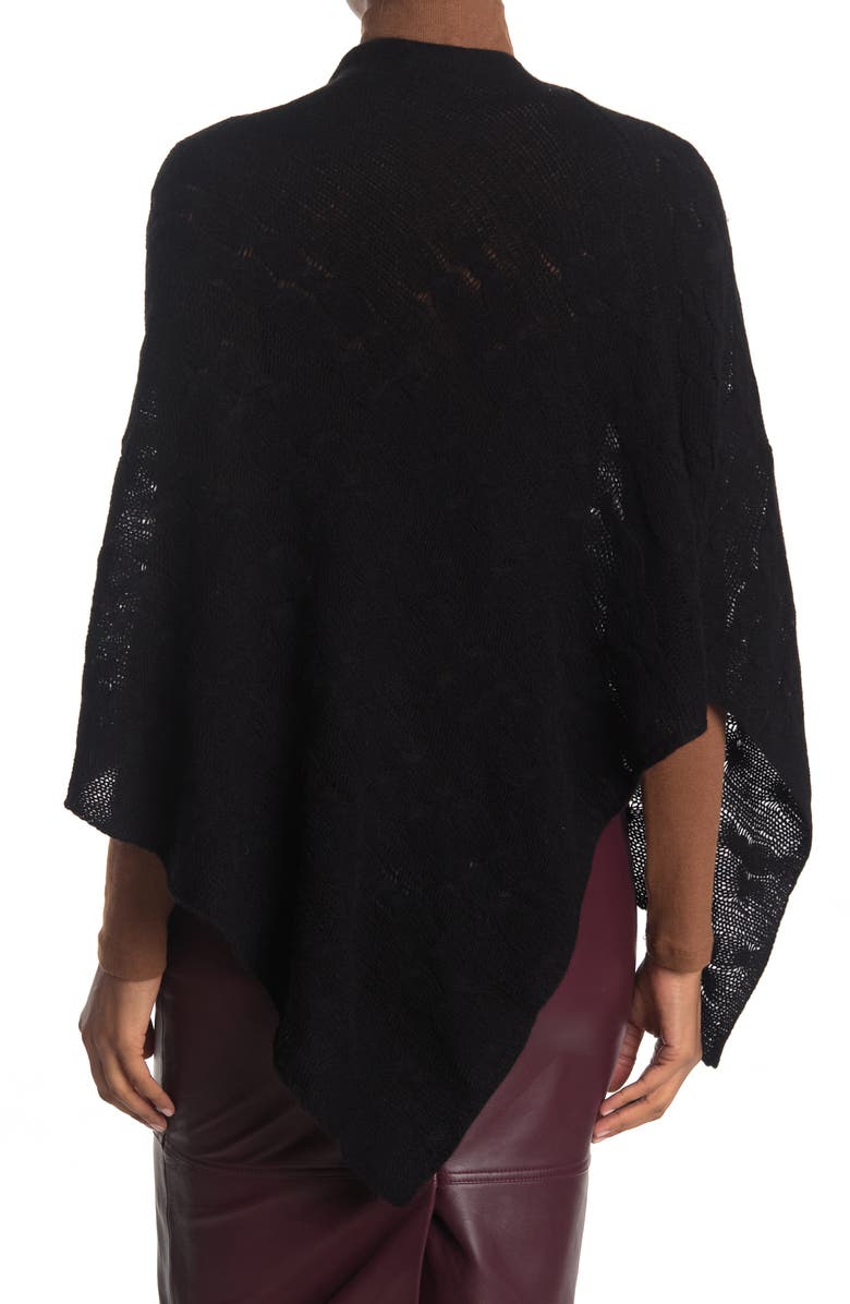 Portolano Cable Knit Cashmere Poncho, Alternate, color,