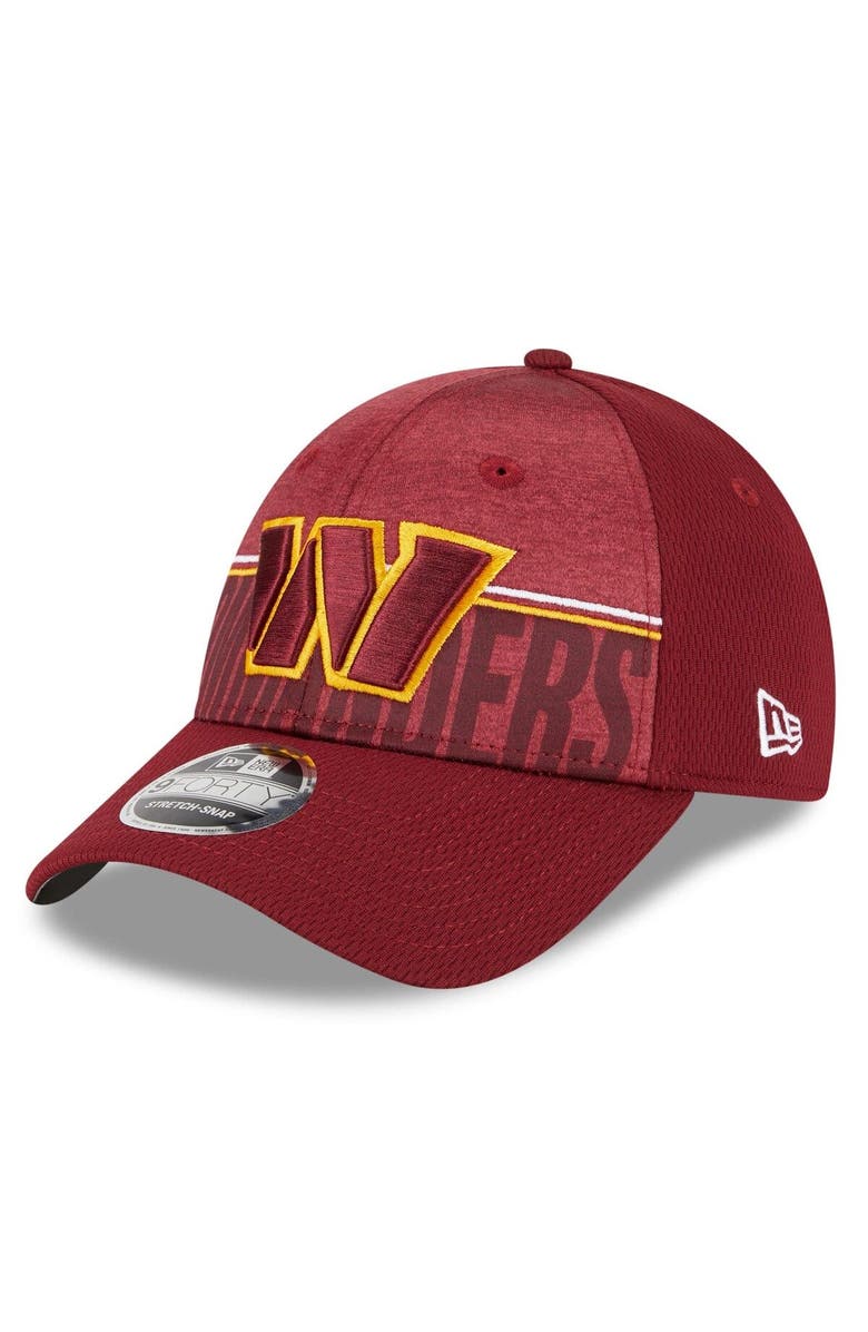 New Era Men's New Era Burgundy Washington Commanders 2023 NFL Training Camp 9FORTY Adjustable Hat, Main, color, 