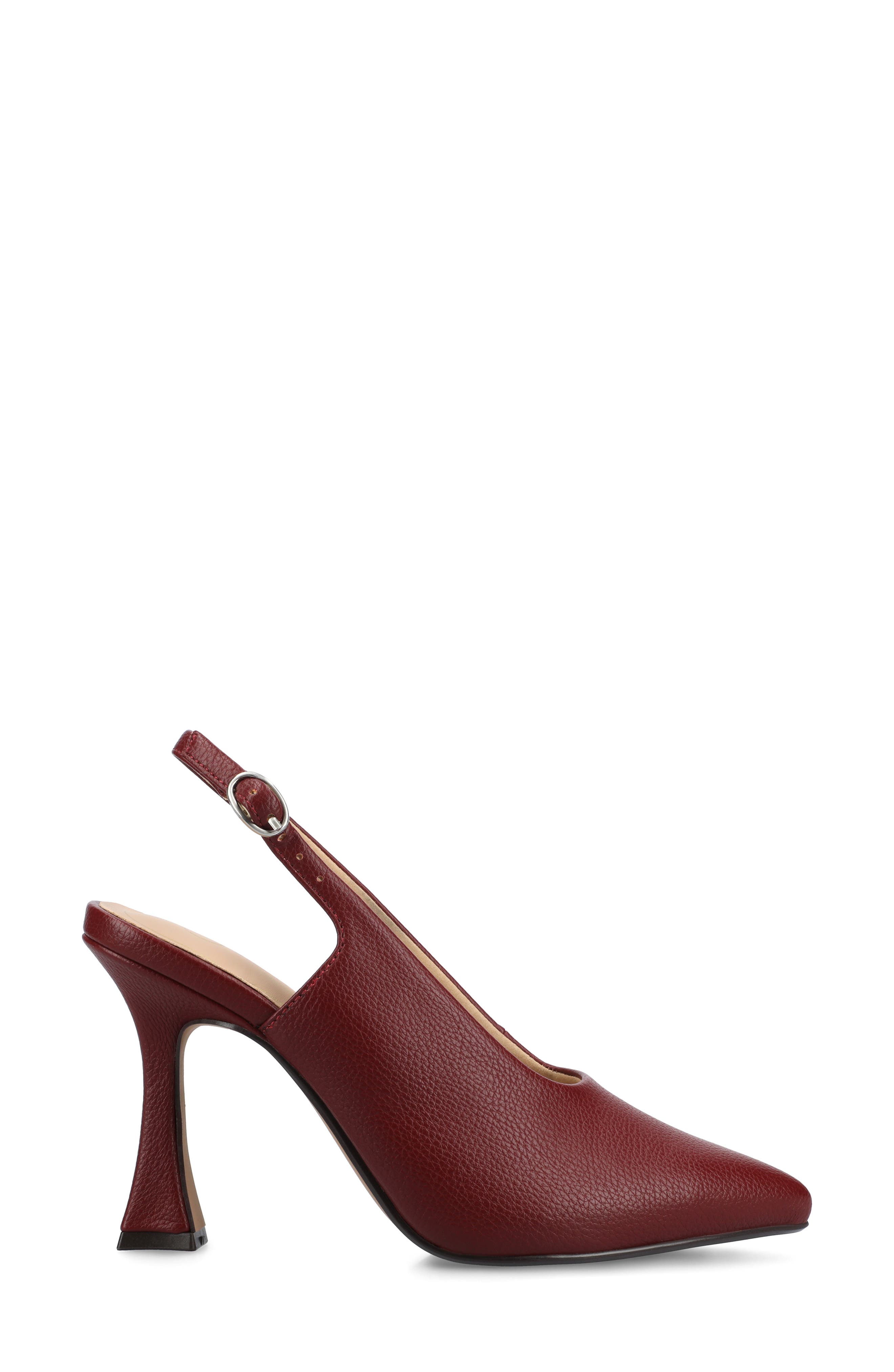 Verena Pointed Toe Slingback Pump, Alternate, color, OXBLOOD