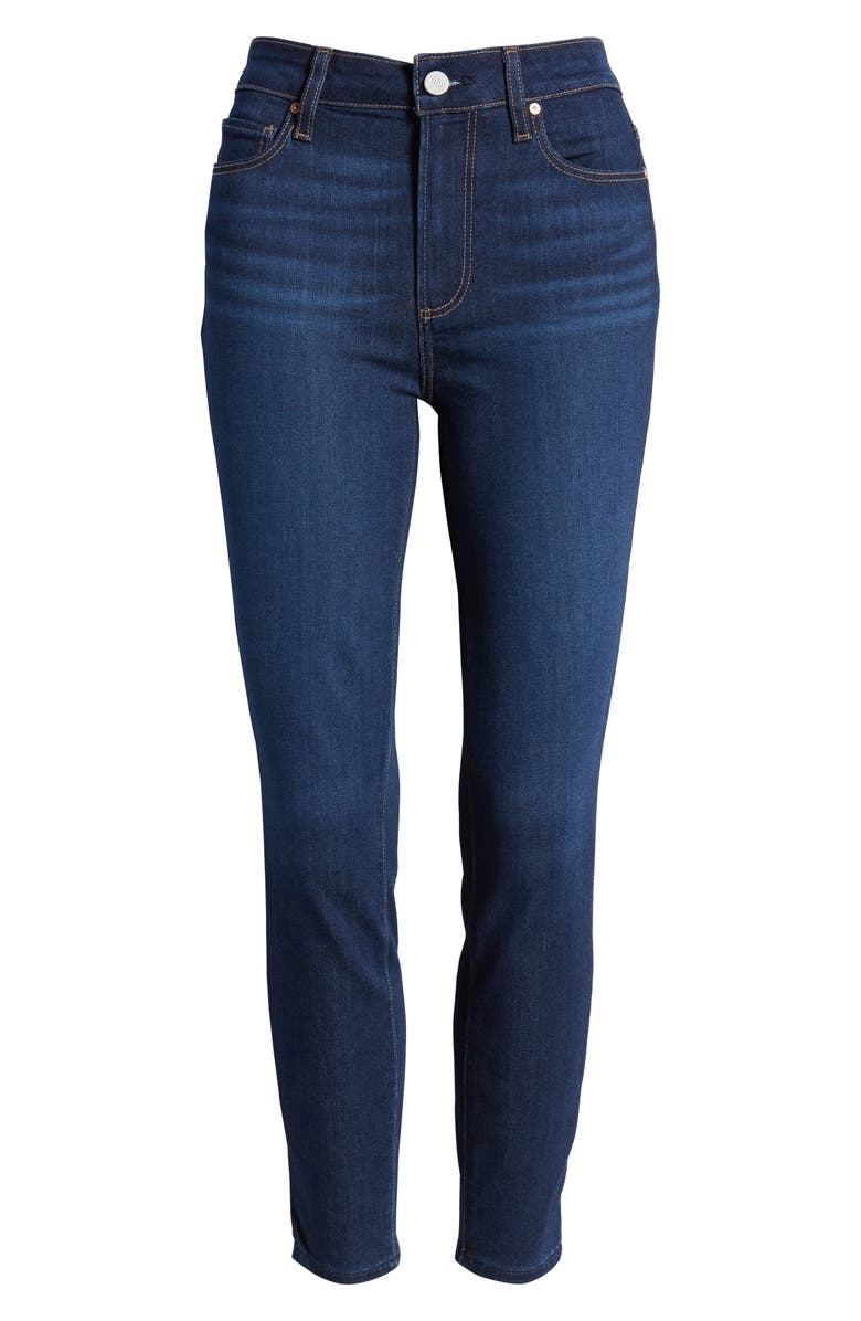 PAIGE Hoxton Transcend High Waist Crop Skinny Jeans, Alternate, color, Balmoral