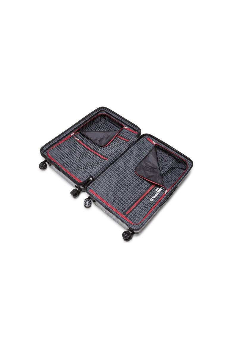 Bon Voyage Upright Suitcase, Alternate, color, Black/Grey