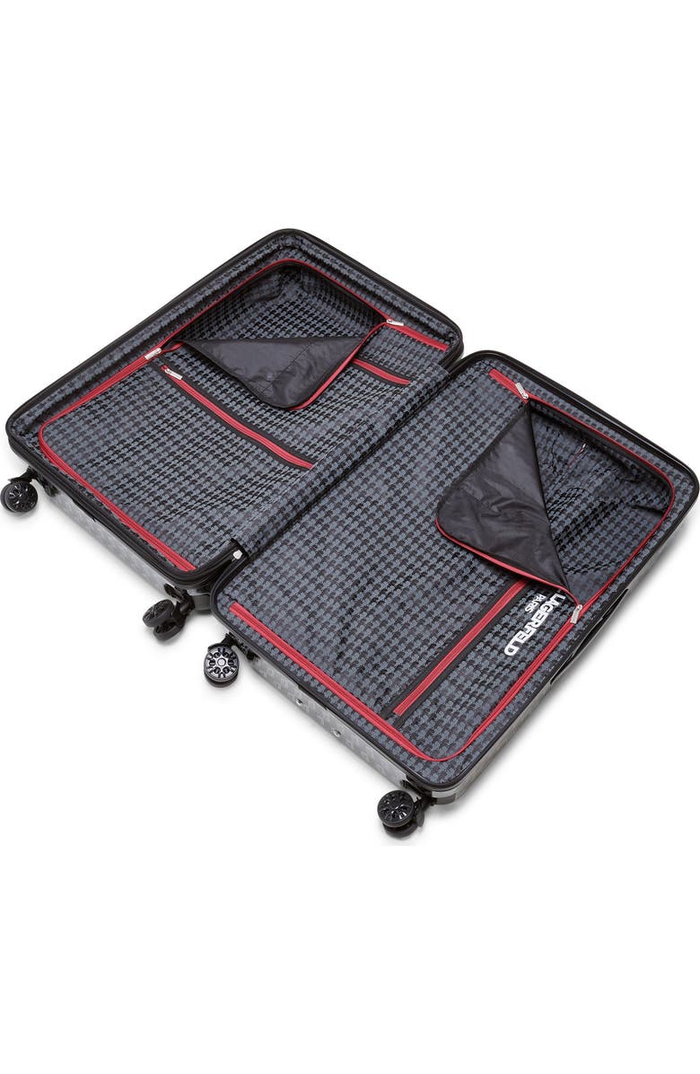 KARL LAGERFELD Bon Voyage Upright Suitcase, Alternate, color, Black/Grey