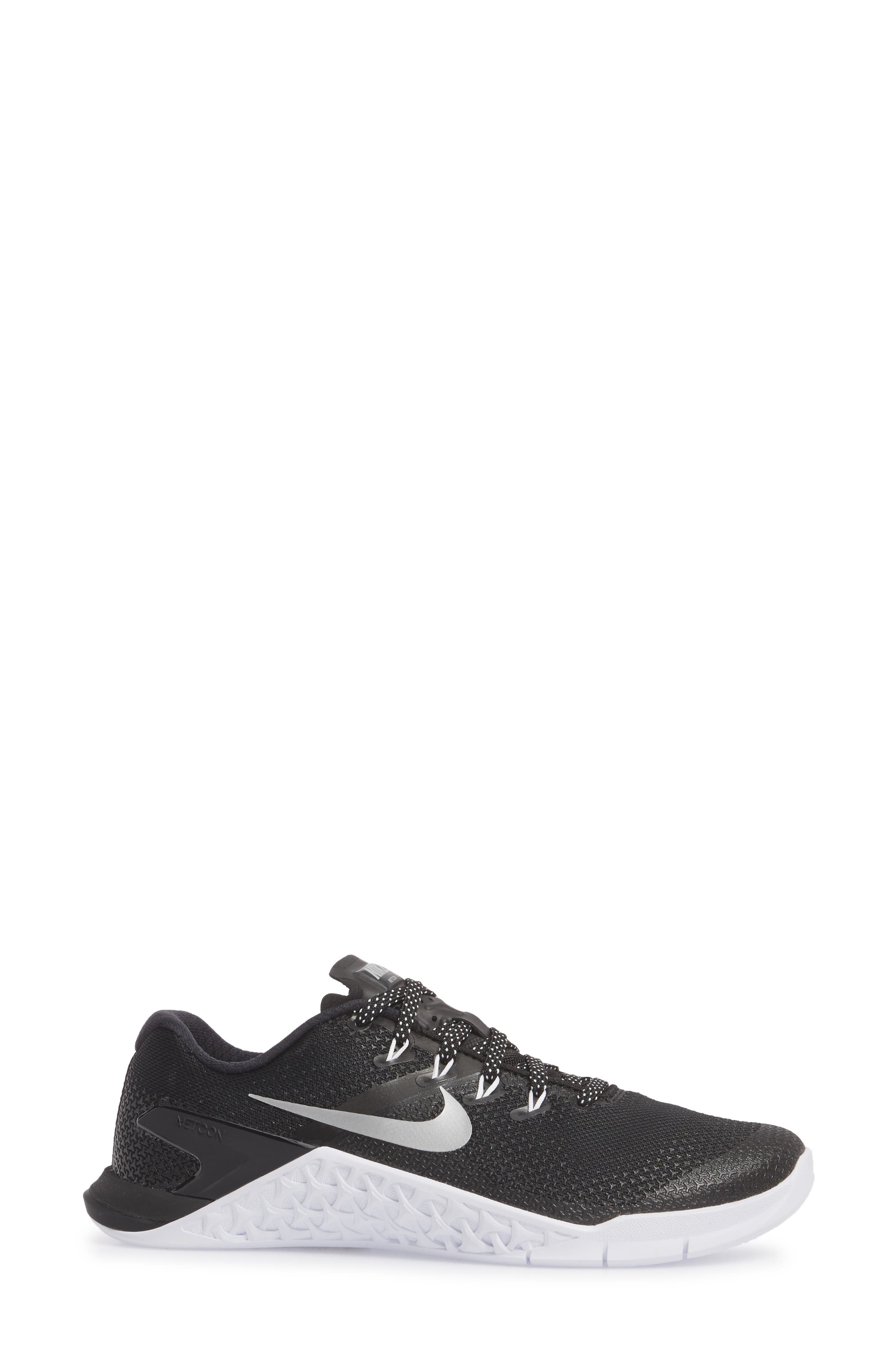 Metcon 4 Training Shoe, Alternate, color, 1 BLACK/M SILV