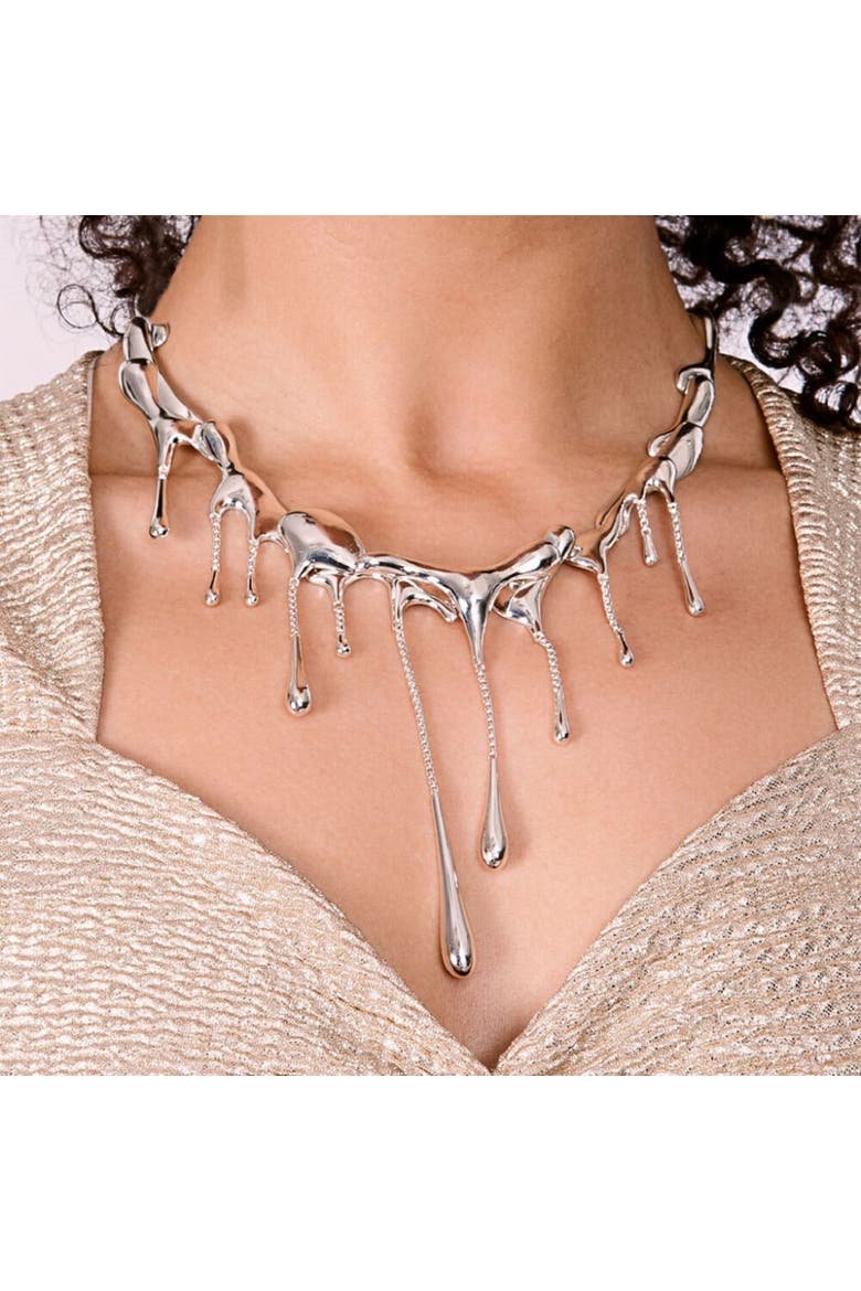 Multi Drop Necklace, Alternate, color, Sterling Silver