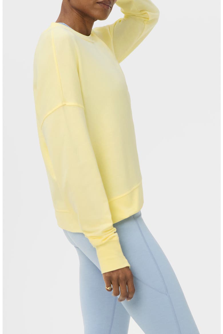 After Class Crop Sweatshirt, Alternate, color, BUTTERSCOTCH YELLOW