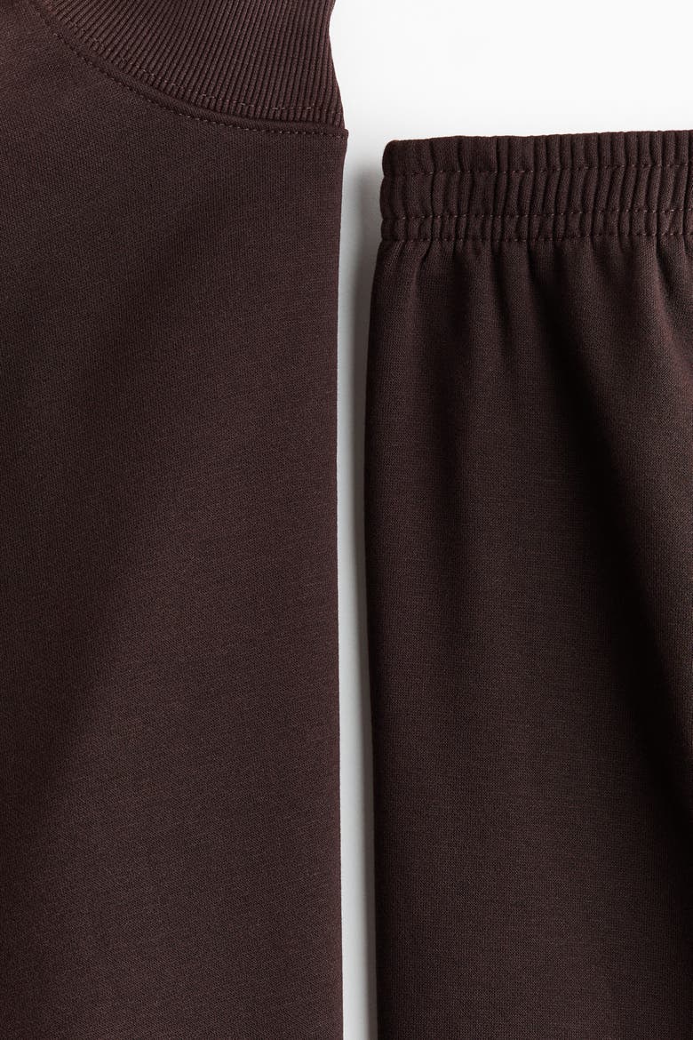 2-Piece Sweatshirt And Joggers Set, Alternate, color, Dark brown