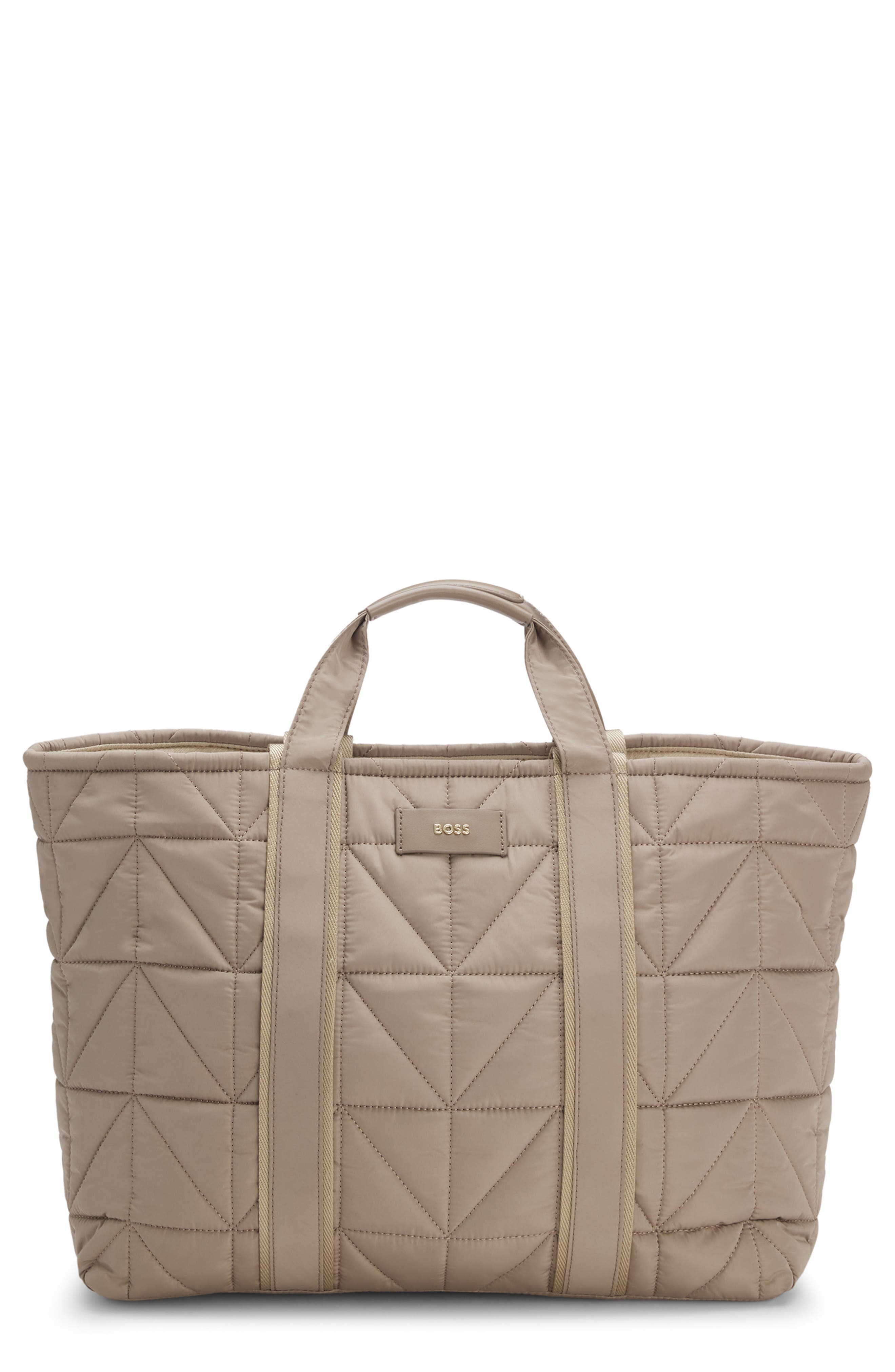 HUGO Palmah NY Quilted Tote, Main, color, 