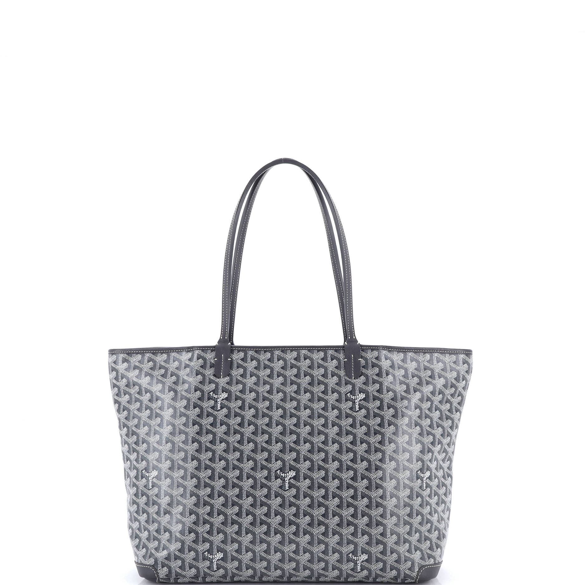 Pre-Owned Goyard Artois Tote Coated Canvas MM, Alternate, color, Gray