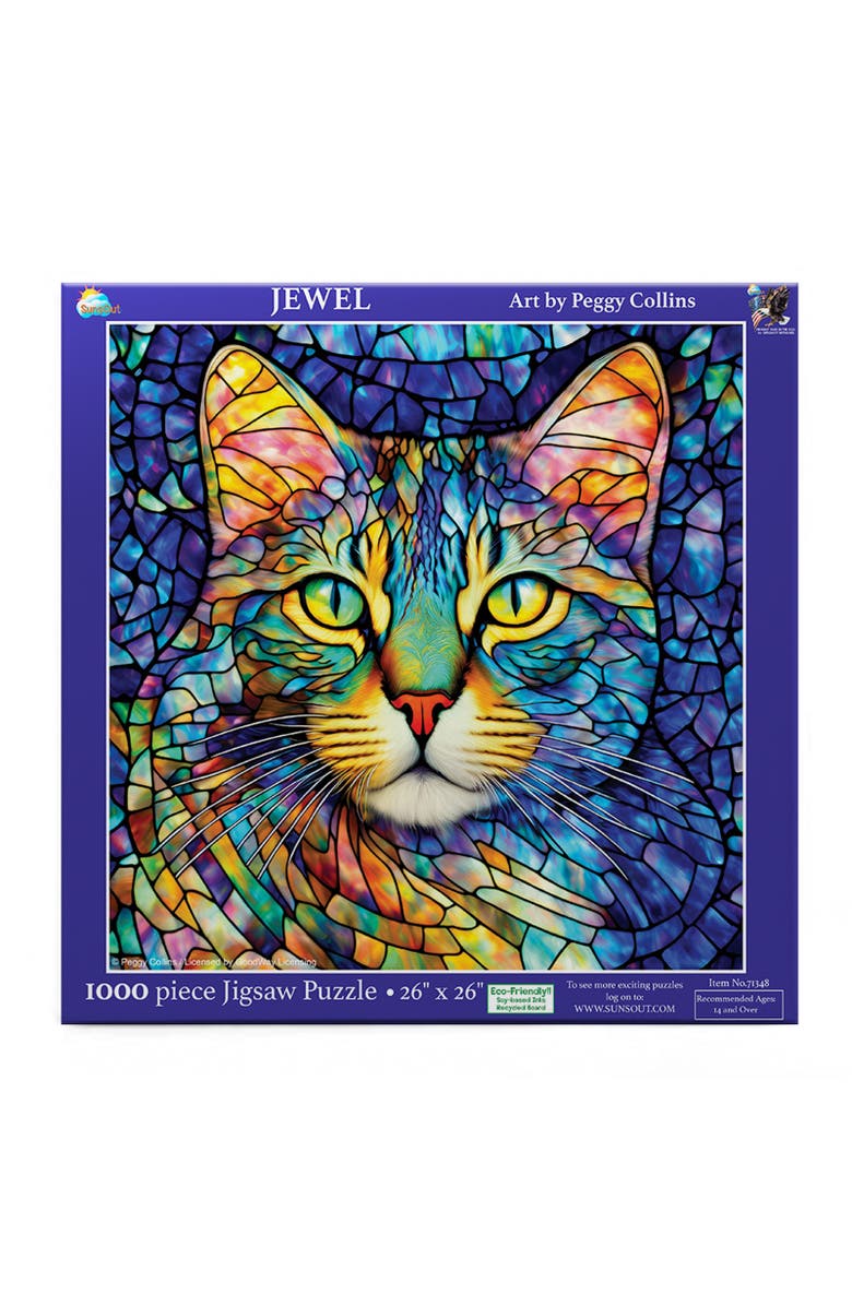 Sunsout Jewel 1000 piece Jigsaw Puzzle for Adults, Alternate, color, Multicolor