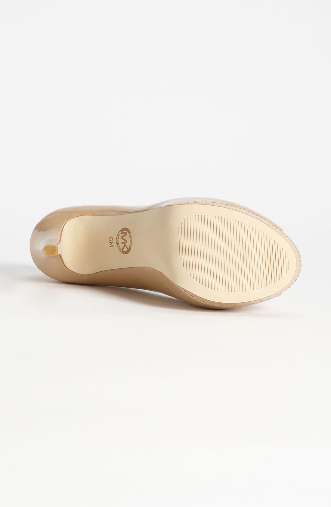 'Josie Peep' Pump, Alternate, color, NUDE