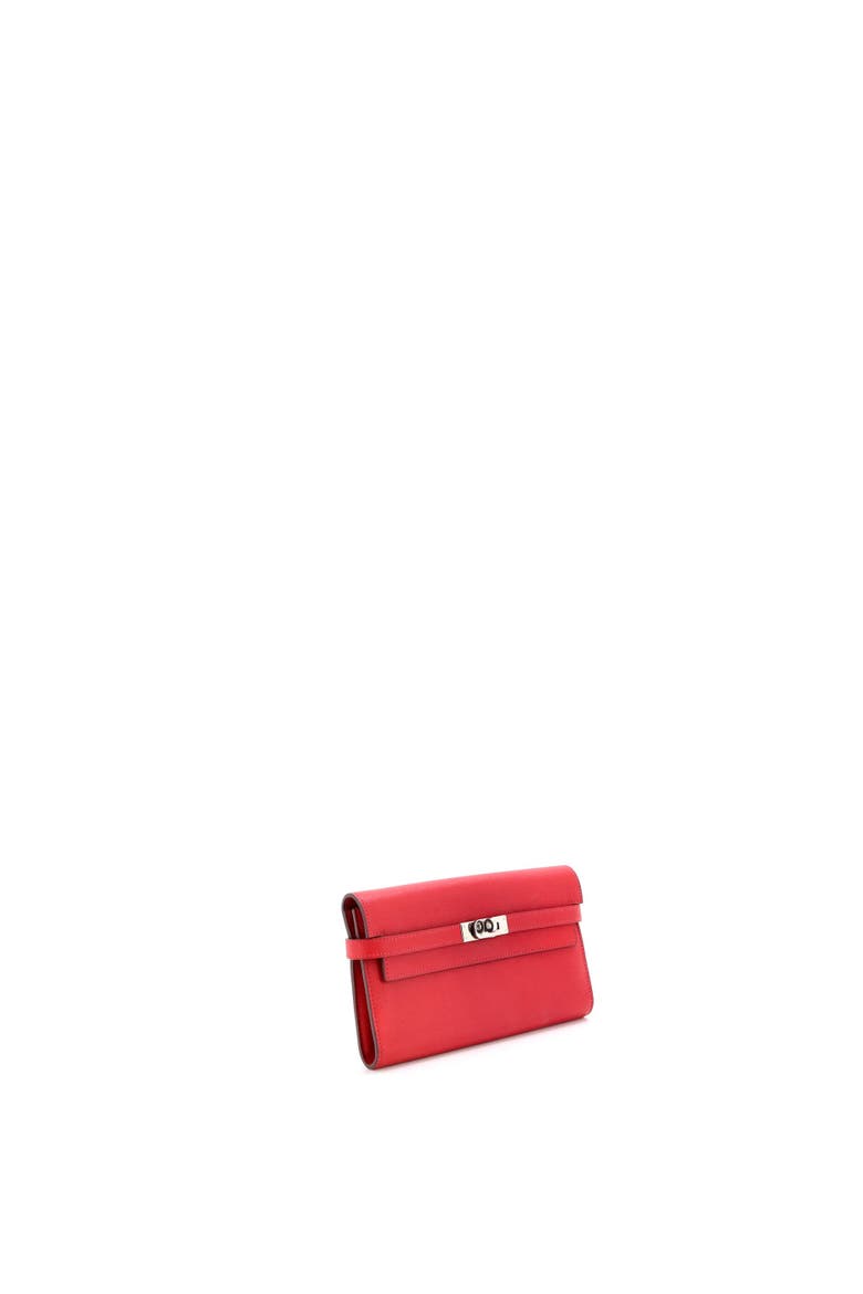 Kelly Wallet Epsom Long, Alternate, color, Rouge Vif