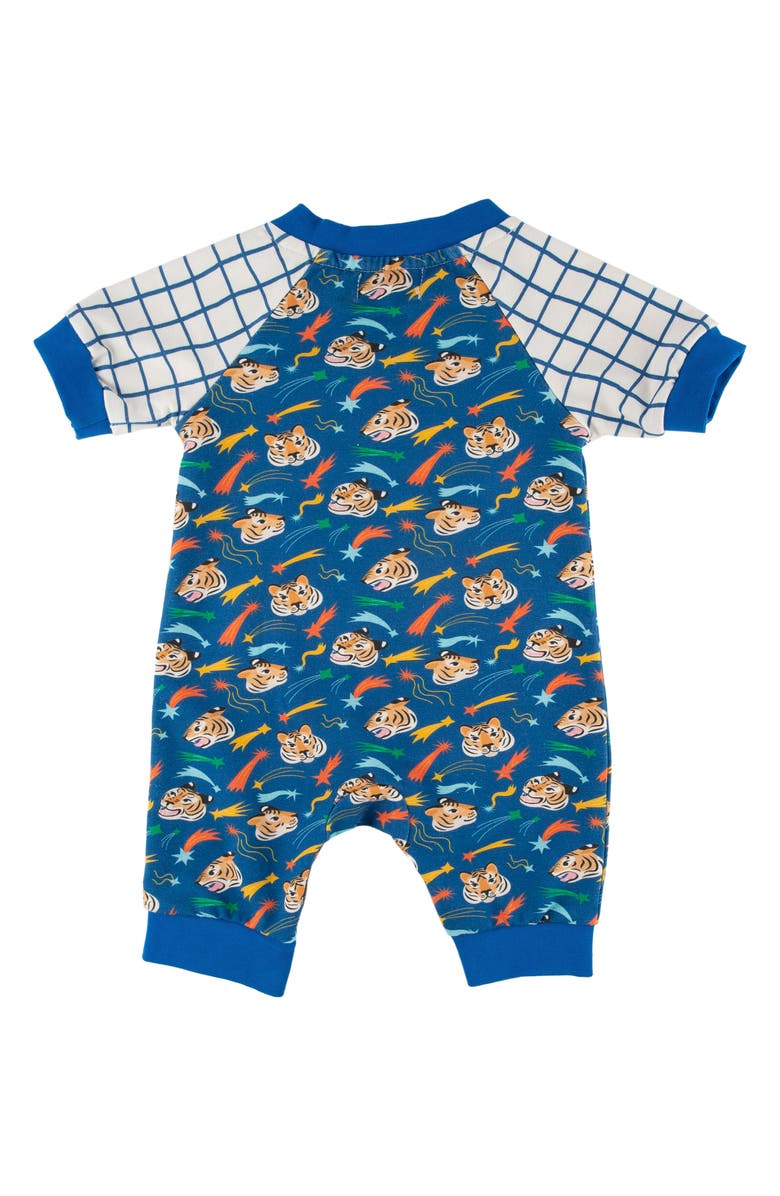 Miki Miette Henry Mix Print Romper, Alternate, color, Blue