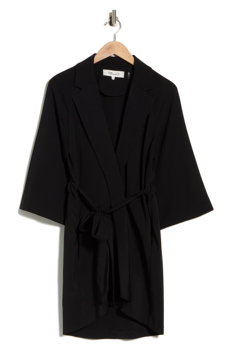 Magda Tie Waist Jacket, Main, color, BLACK