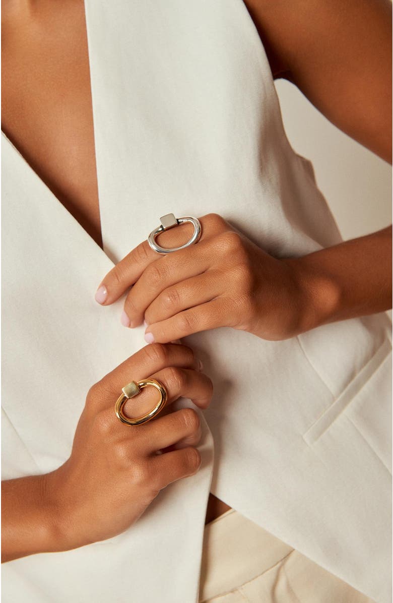 CXC Queen Ring, Alternate, color, Silver