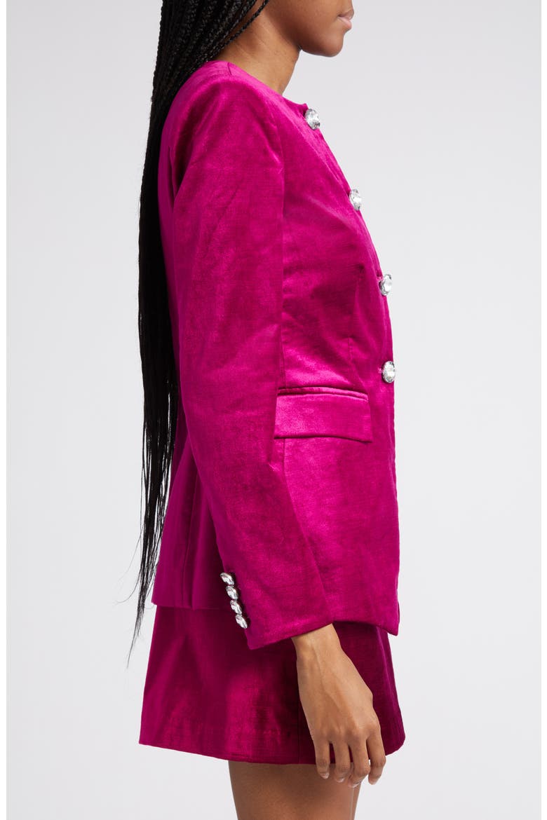 Cencia Cotton Blend Jacket, Alternate, color, FUCHSIA