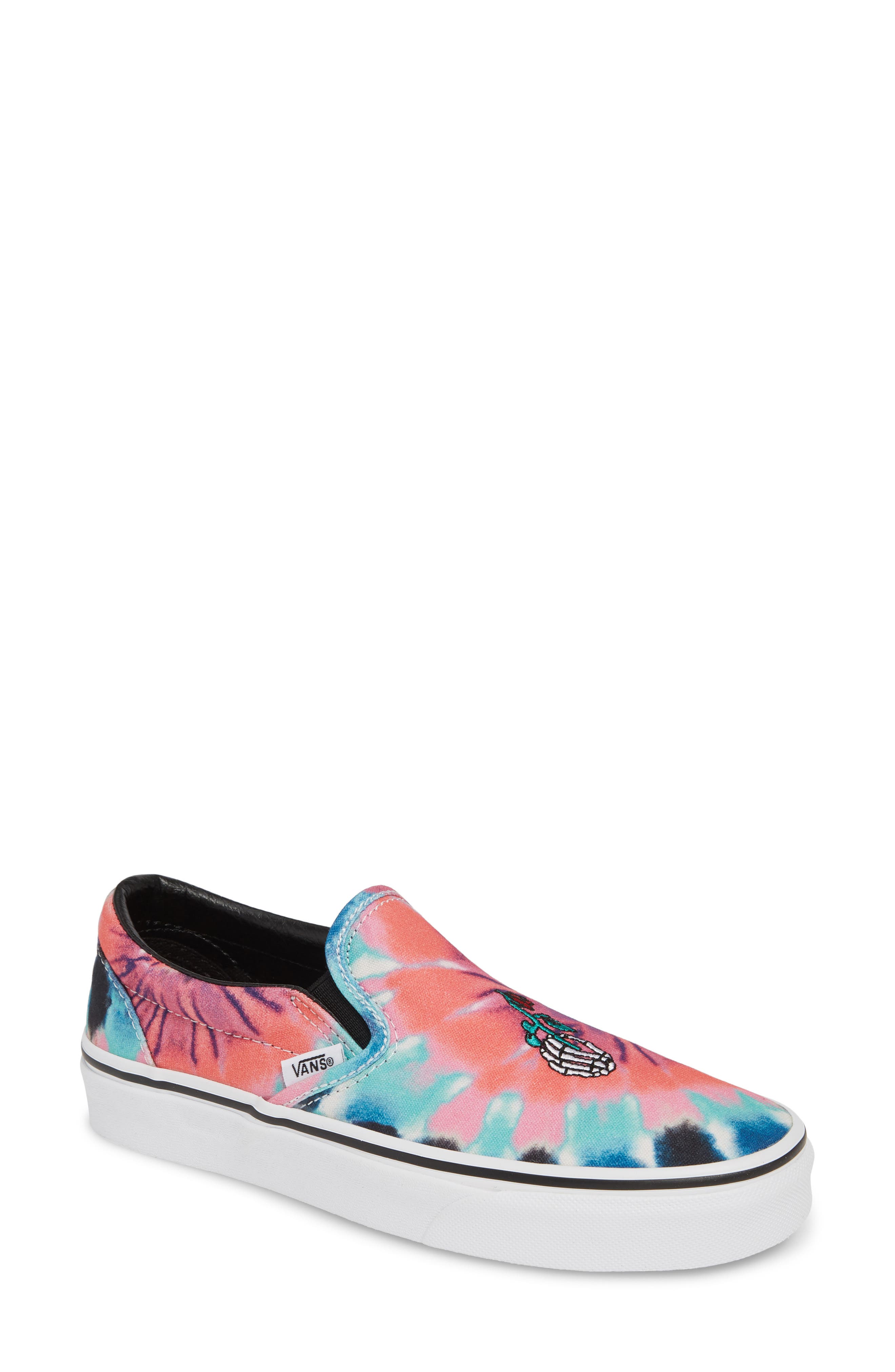Classic Slip-On Sneaker, Main, color, TIE DYE MULTI/ TRUE WHITE
