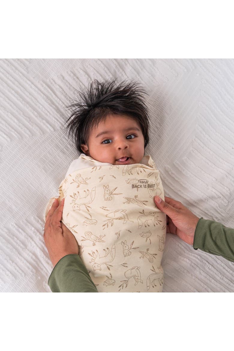 100% Cotton 1.5 TOG Sleepsack Swaddle, 3-Way Adjustable Wearable Blanket, Alternate, color, Lullaby Forest