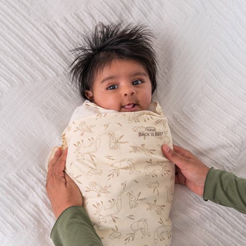 Halo 100% Cotton 1.5 Tog Sleepsack Swaddle In Neutral