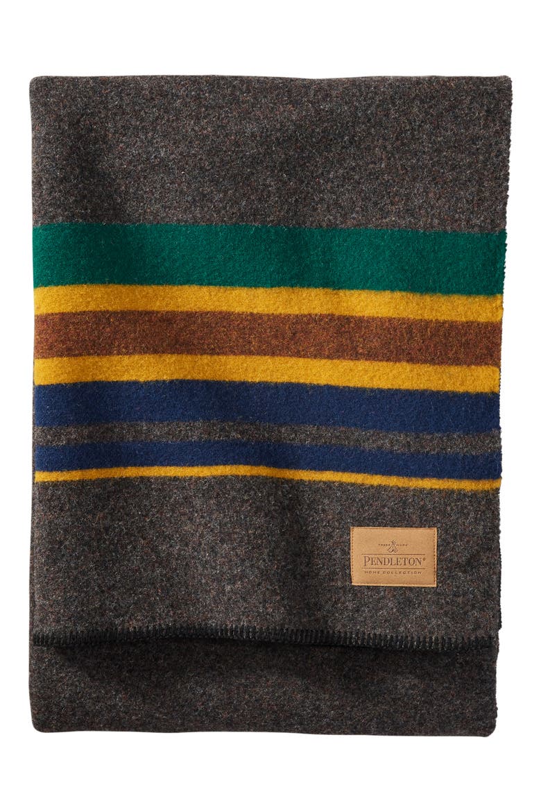 Yakima Camp Wool Blend Throw Blanket, Main, color, OXFORD YAKIMA