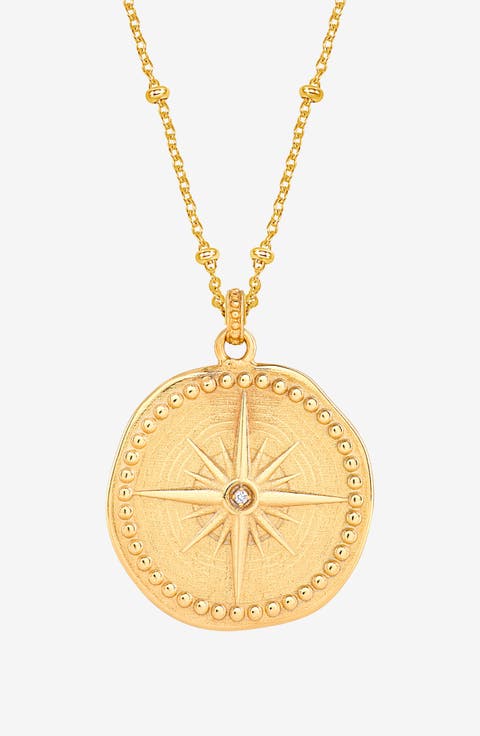 Diamond True North Talisman Necklace
