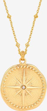 Dower & Hall Diamond True North Talisman Necklace