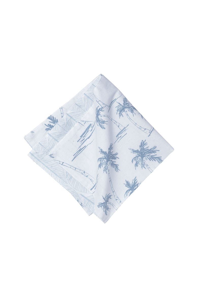 Blue Paradise Set of 6 Cloth Napkins, Alternate, color, Blue
