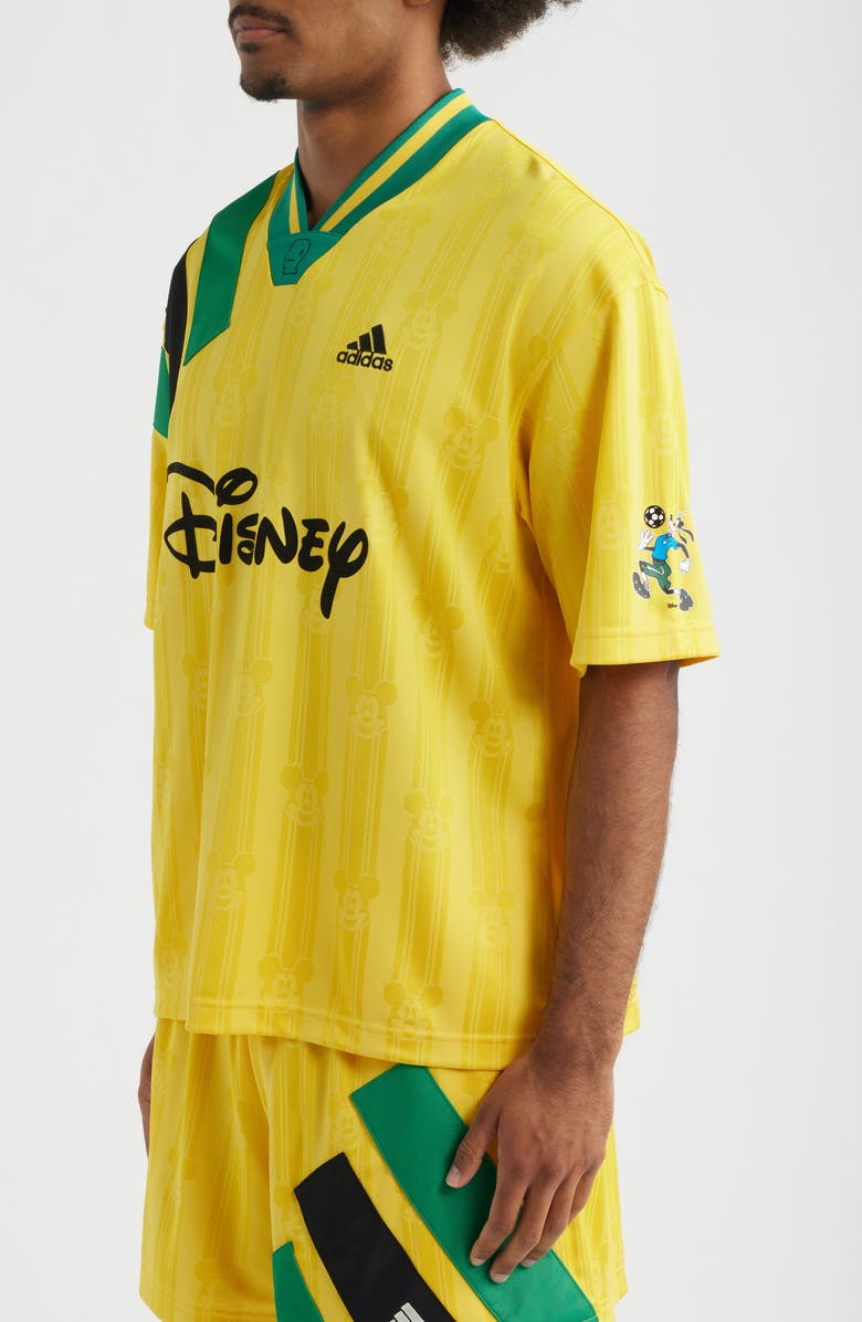 adidas Originals x Brain Dead Disney Football Jersey, Alternate, color, Bold Gold