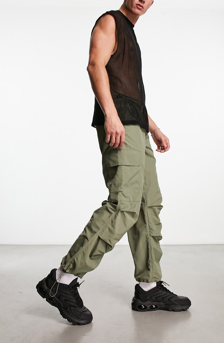 ASOS DESIGN Parachute Cargo Pants, Alternate, color, 