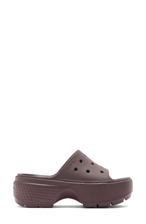 CROCS CROCS STOMP WATER RESISTANT PLATFORM SLIDE SANDAL 