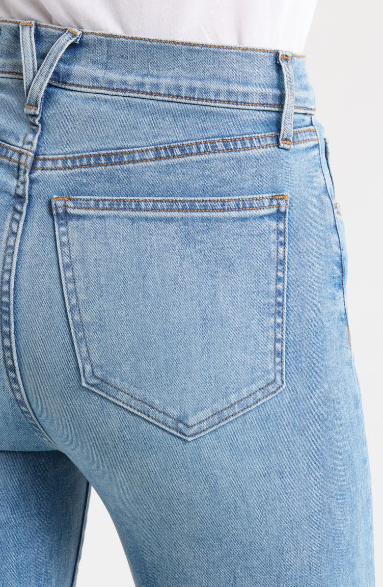 Veronica Beard Crosbie High Waist Slim Wide Leg Jeans, Alternate, color, Rebel Stone