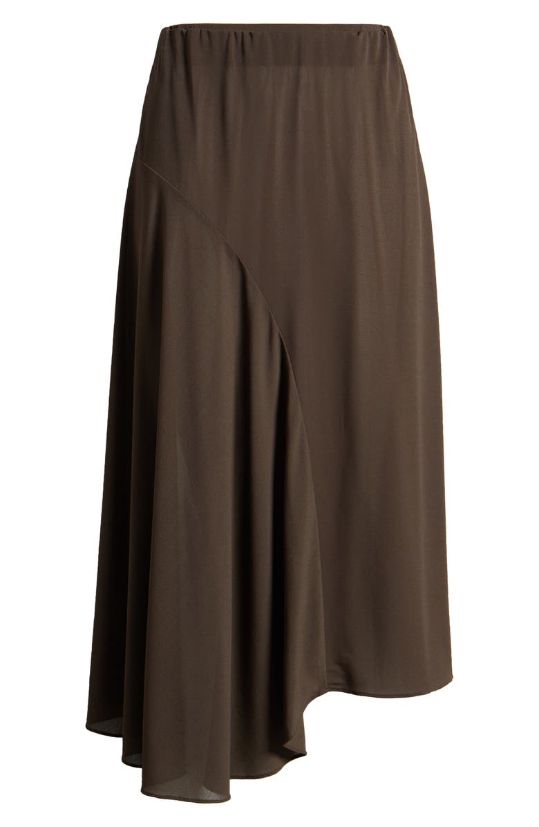 Faithfull the Brand Lintu Asymmetric Skirt, Alternate, color, Chocolate Brown