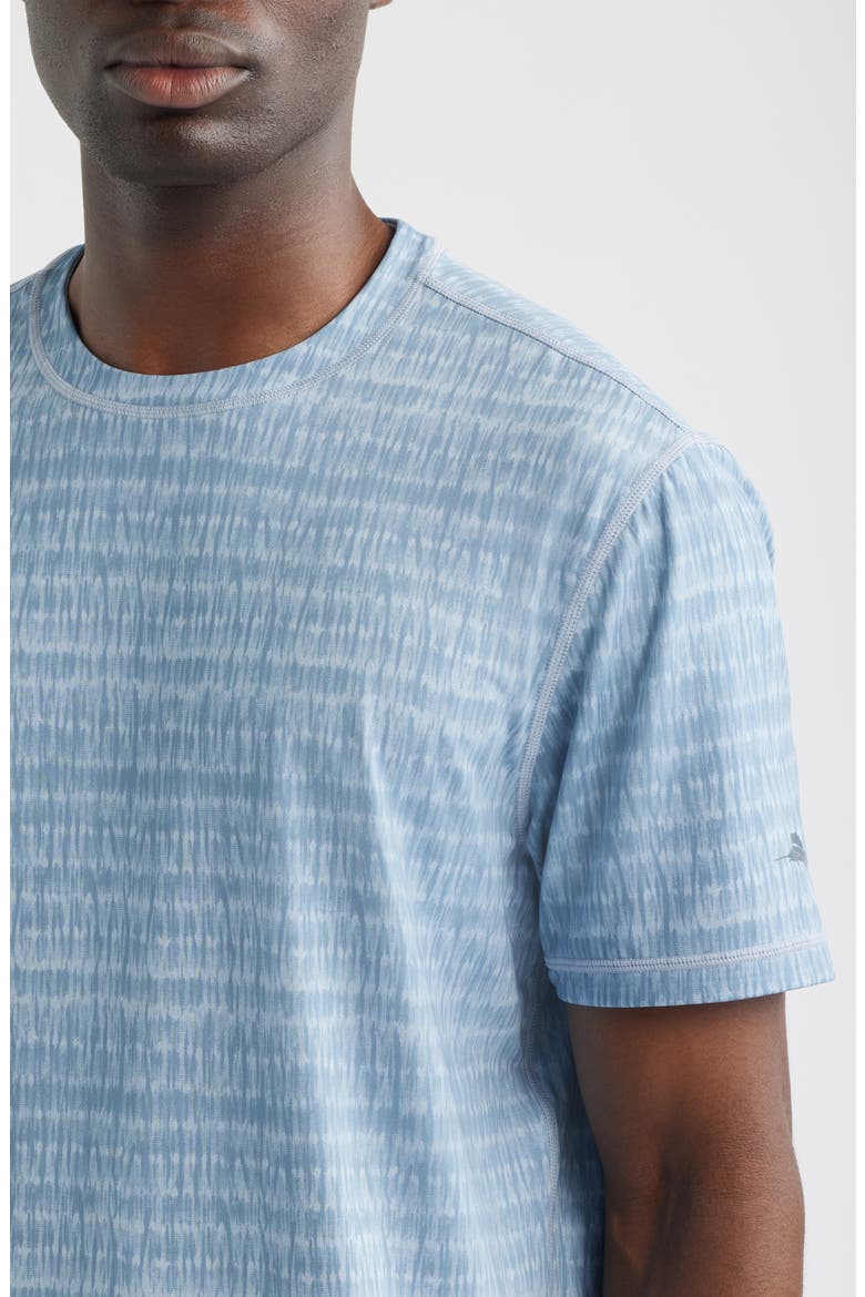 Wave Break Flip Reversible Performance T-Shirt, Alternate, color, BERING BLUE