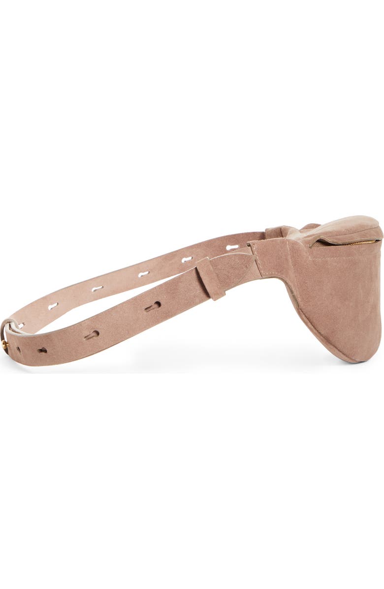 Nanushka Lubo Suede Belt Bag, Alternate, color,