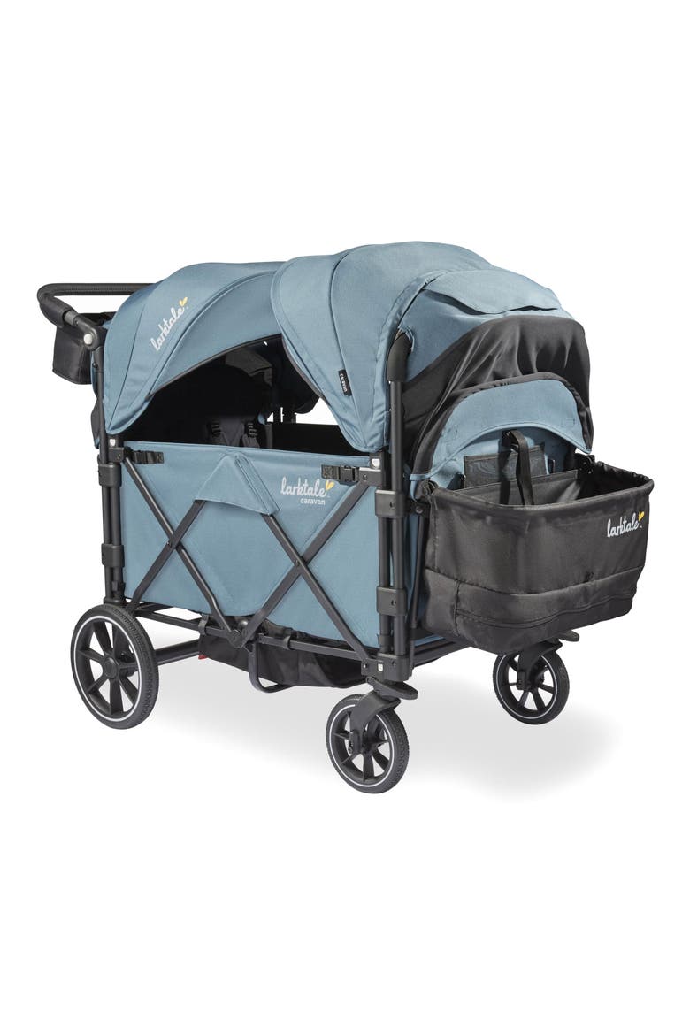 caravan Quad Stroller Wagon, Alternate, color, SEAFORD BLUE